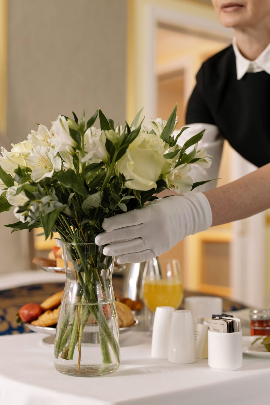Bouquet préparé avec soin pour un client
